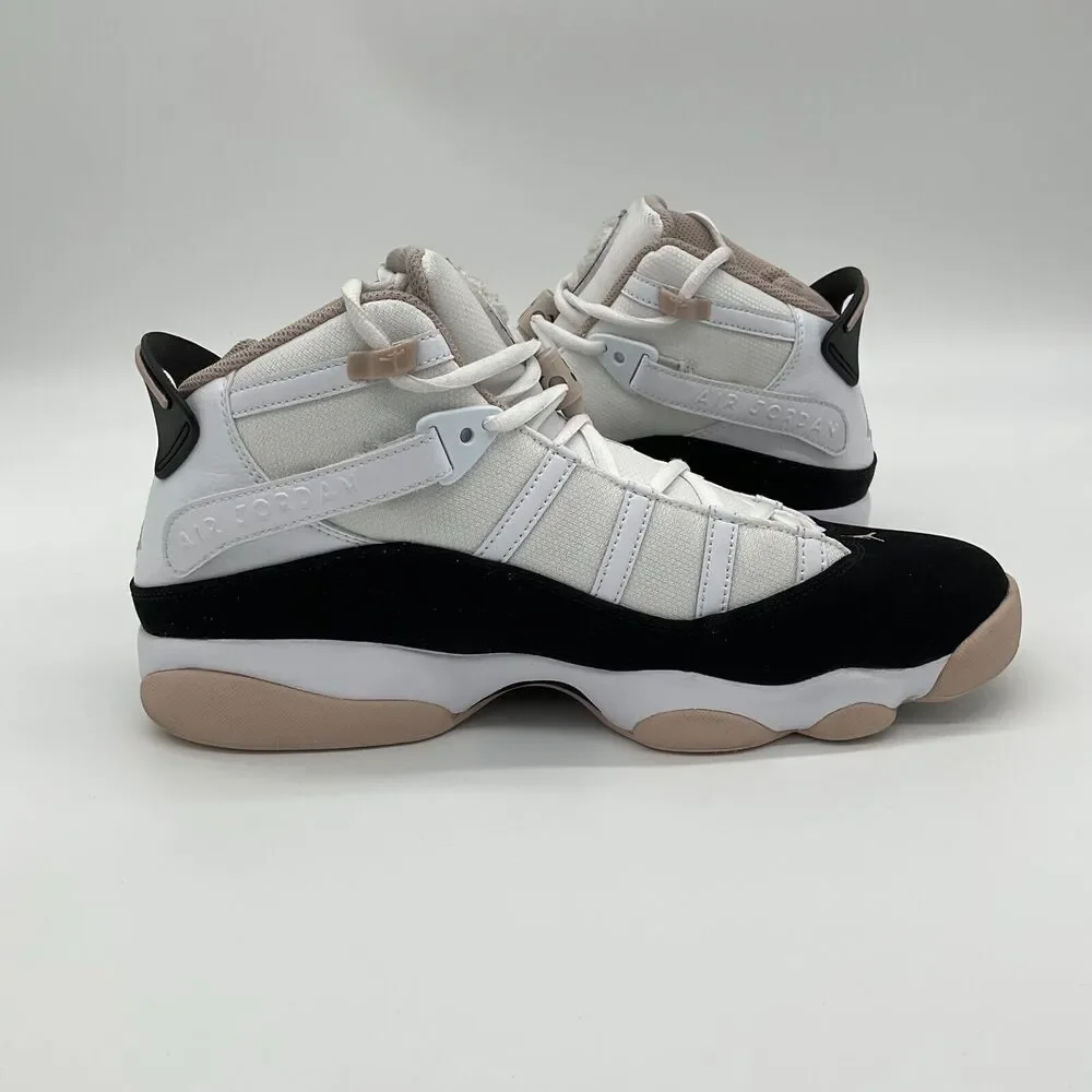 Jordan 6 Rings Mens Size 11.5 White Black Fossil Stone Basketball Shoes Sneakers